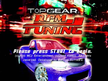 Top Gear RPM Tuning (USA) screen shot title